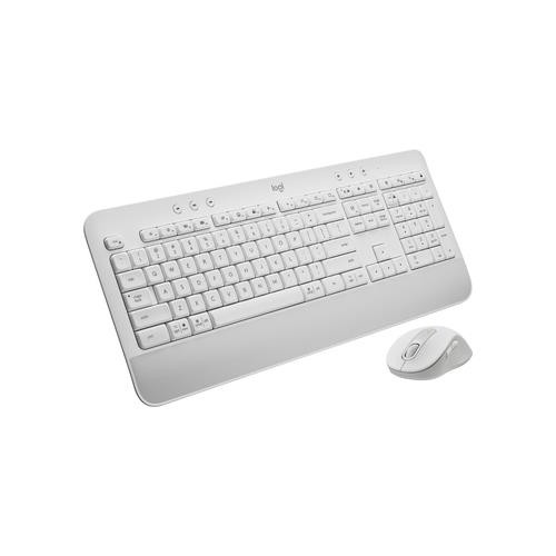 Logitech  clavier Souris incluse Bureau Bluetooth QWERTY Anglais Blanc - 920-011018