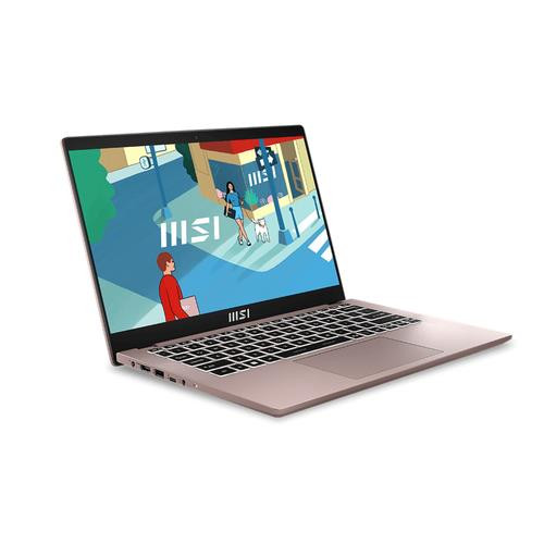 MSI Modern 14 C13M-606US Intel® Core™ i5 i5-1335U Ordinateur portable 35,6 cm (14") Full HD 16 Go DDR4-SDRAM 512 Go SSD Wi-Fi 6 (802.11ax) Windows 11 Home Rose - MODERN 14 C13M-606US