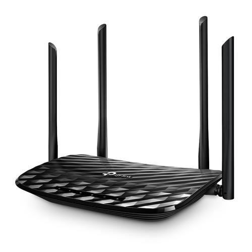 TP-Link AC1200 routeur sans fil Gigabit Ethernet Bi-bande (2,4 GHz / 5 GHz) Noir - ARCHER A6