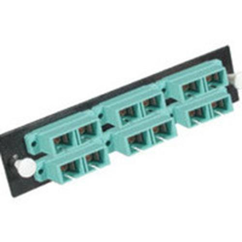C2G Q-Series™ 12-Strand, SC Duplex, Zirconia Insert, SM, APC, SC Adapter Panel - 31106