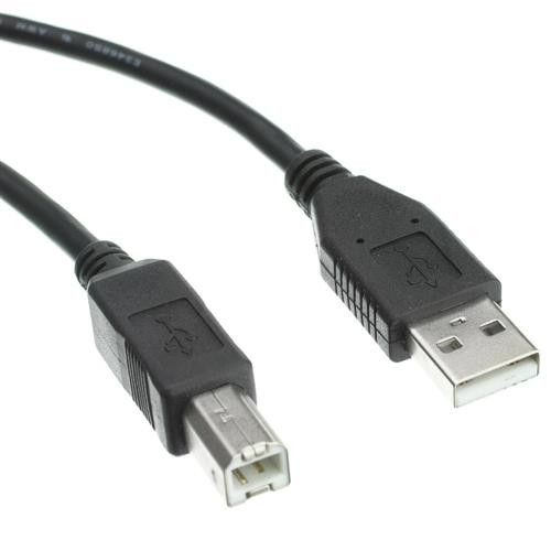 Axiom 3ft USB2.0-A/USB2.0-B câble USB 0,9 m USB A USB B Noir - USB2ABMM03-AX
