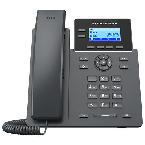 Grandstream Networks  téléphone fixe Noir 2 lignes LCD Wifi - GRP2602G