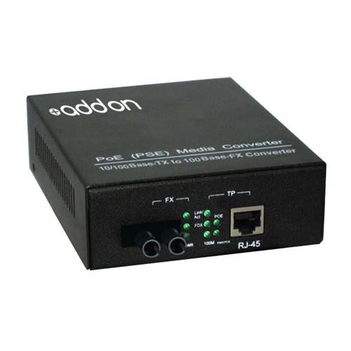 AddOn Networks  convertisseur de support réseau 100 Mbit/s 1310 nm Multimode Noir - ADD-FMCP-FX-ST
