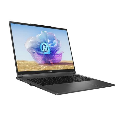 MSI Creator 16 AI STUDIO A1VIG-074US Intel Core Ultra 9 185H Ordinateur portable 40,6 cm (16") UHD+ 64 Go DDR5-SDRAM 2 To SSD NVIDIA GeForce RTX 4090 Wi-Fi 7 (802.11be) Windows 11 Pro Gris - CREATOR 16 AI STUDIO A1VIG-074US