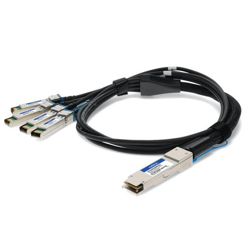 AddOn Networks  câble InfiniBand et à fibres optiques 2 m QSFP28 4x SFP28 Noir - ADD-Q28MUS28HPB-P2M