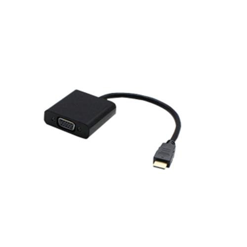 AddOn Networks  câble vidéo et adaptateur 0,2 m HDMI VGA (D-Sub) Noir - H4F02UT#ABA-AO-5PK