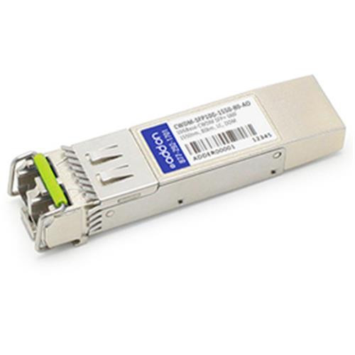 AddOn Networks  module émetteur-récepteur de réseau Fibre optique 10000 Mbit/s SFP+ 1550 nm - CWDM-SFP10G-1550-80-AO