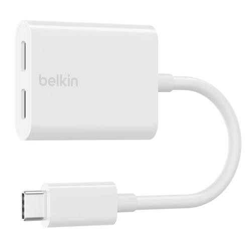 Belkin  hub & concentrateur USB Type-C Blanc - F7U081BTWH