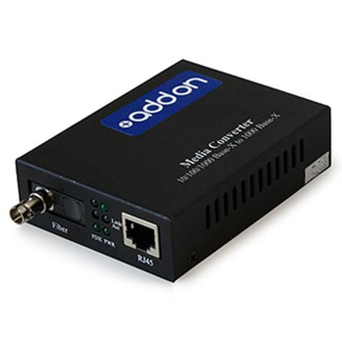 AddOn Networks  convertisseur de support réseau 1000 Mbit/s 1550 nm Monomode Noir - ADD-GMC-BX-6UST