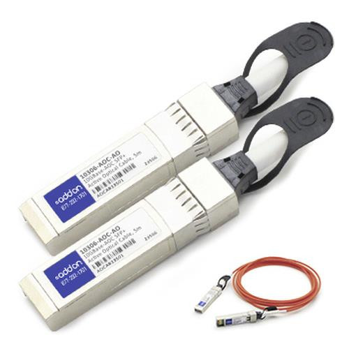 AddOn Networks 5m SFP+ - SFP+ câble InfiniBand et à fibres optiques SFP+ Orange - 10306-AOC-AO