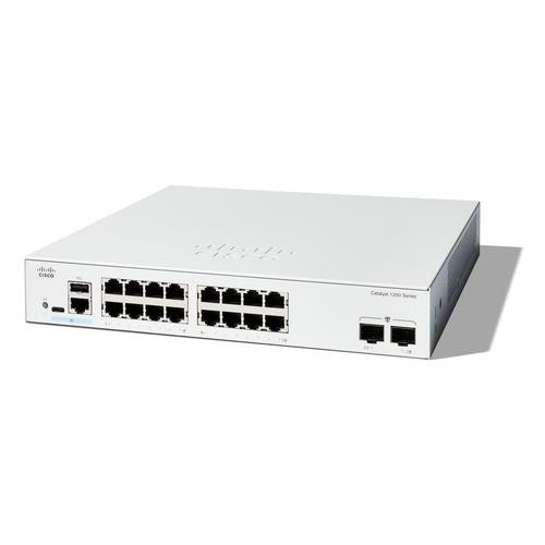 Cisco  commutateur réseau Géré L2/L3 Gigabit Ethernet (10/100/1000) Blanc - C1200-16T-2G