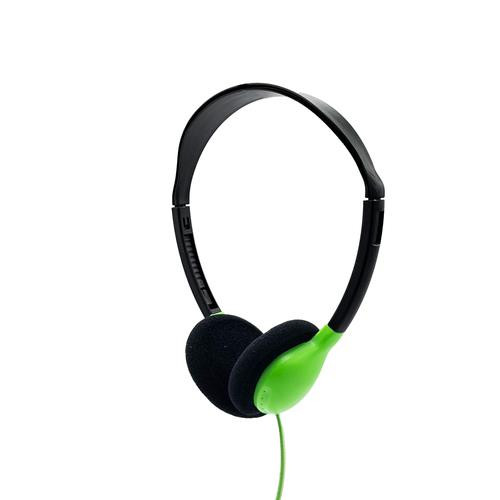 HamiltonBuhl  casque Casques Avec fil Arceau Education Noir, Vert - HA2GRN-200