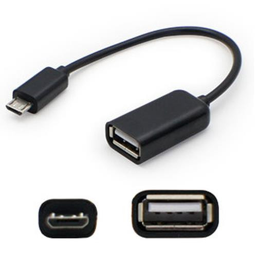 AddOn Networks  câble USB 0,127 m USB A Micro-USB A Noir - USBOTG-5PK