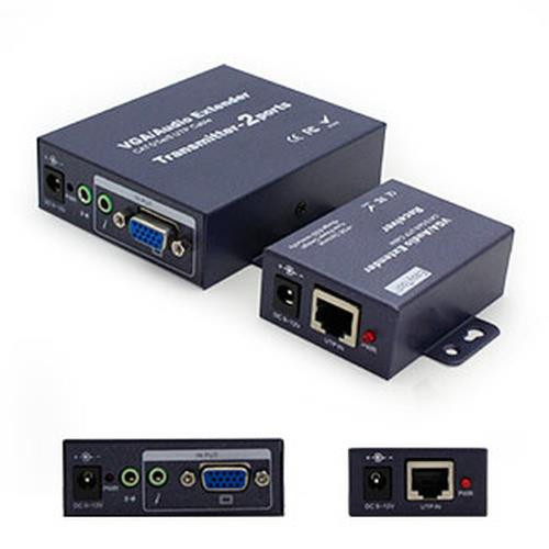 AddOn Networks  extension audio/video Émetteur et récepteur AV Noir - VGACAT5EXTENDER-5PK