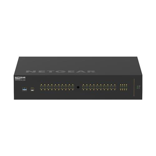 NETGEAR GSM4248UX Géré L2/L3/L4 Gigabit Ethernet (10/100/1000) Connexion Ethernet, supportant l'alimentation via ce port (PoE) 2U Noir - GSM4248UX-100NAS