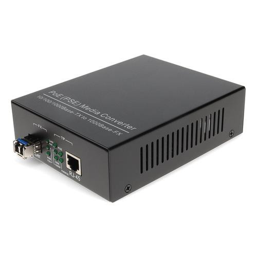 AddOn Networks  convertisseur de support réseau 1000 Mbit/s 1310 nm Monomode Noir - ADD-GMC-LX-LC-POE