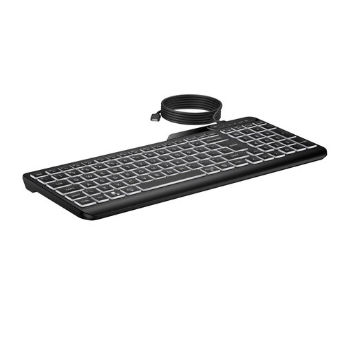 HP 405 Multi-Device Backlit Wired Keyboard - 7N7C1UT