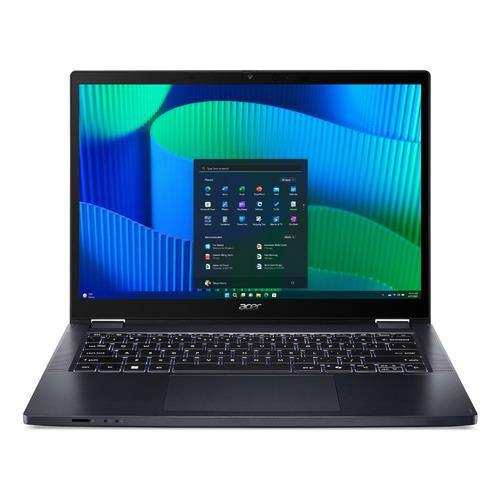Acer TravelMate TMP414RN-54-56G9 Intel Core Ultra 5 125U Hybride (2-en-1) 35,6 cm (14") Écran tactile WUXGA 16 Go DDR5-SDRAM 512 Go SSD Wi-Fi 6E (802.11ax) Windows 11 Pro Bleu - NX.B6HAA.001