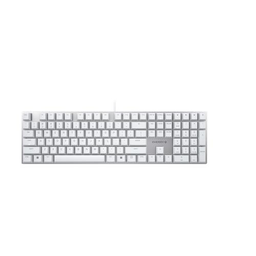 CHERRY KC 200 MX clavier Universel USB QWERTY Anglais Argent, Blanc - G80-3950LHBUS-1