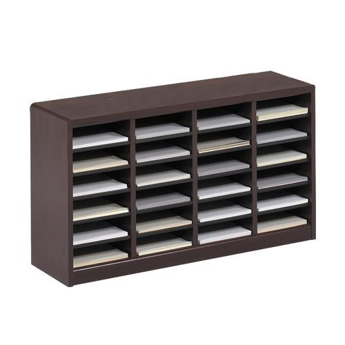 Safco E-Z Stor Présentoir à livres 24 étagères Acajou - 9311MH