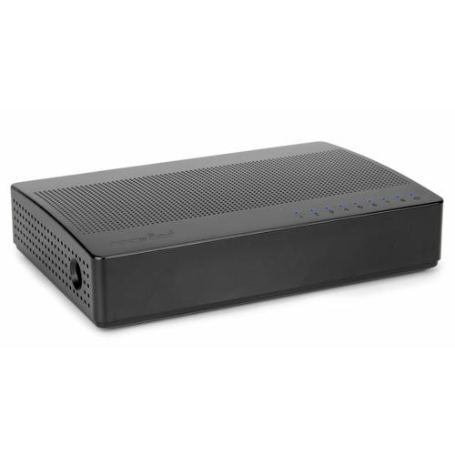 Rocstor JetConnect JC08 Non-géré Gigabit Ethernet (10/100/1000) Noir - Y10S002-B1