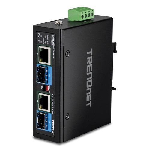 Trendnet  convertisseur de support réseau 1000 Mbit/s Noir - TI-BF22SFP