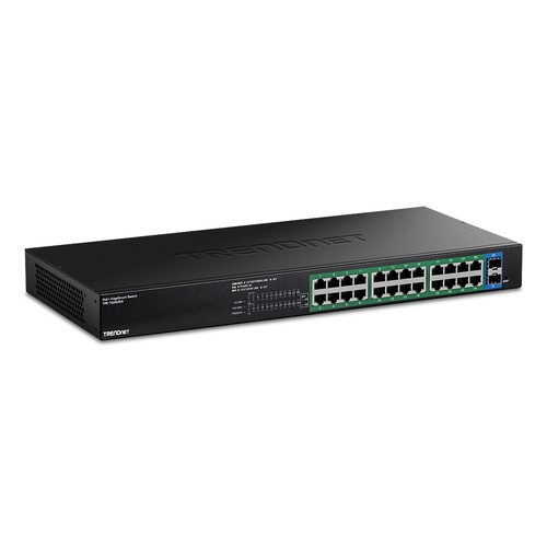 Trendnet  commutateur réseau Géré Gigabit Ethernet (10/100/1000) Connexion Ethernet, supportant l'alimentation via ce port (PoE) Noir - TPE-TG262ES