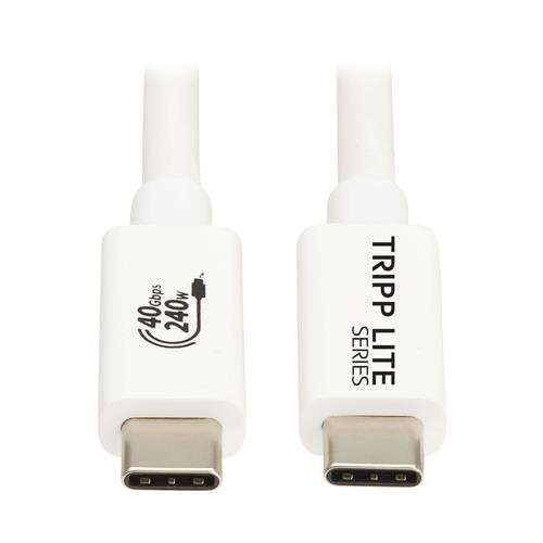 Tripp Lite  câble USB USB4 Gen 2x2 1 m USB C Blanc - U521-1P0M-WH