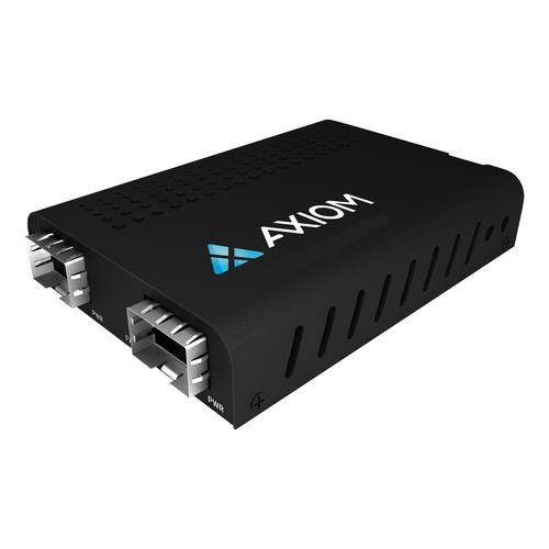 Axiom  convertisseur de support réseau 1250 Mbit/s Multimode, Monomode Noir - MC08-LM05-LS20-AX
