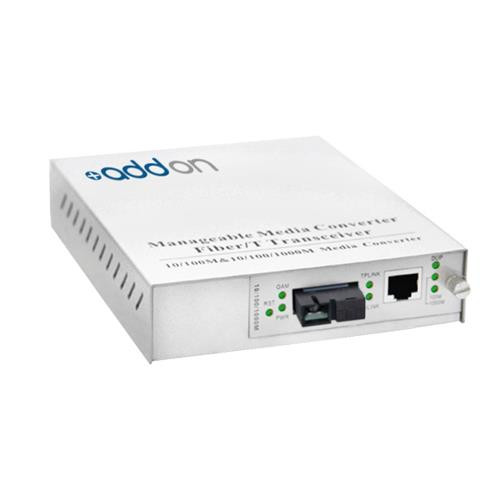AddOn Networks  convertisseur de support réseau 100 Mbit/s 1310 nm Monomode Blanc - ADD-MFMC-LX-2SC