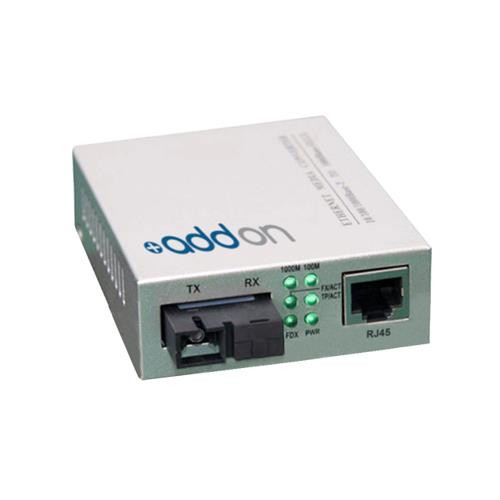 AddOn Networks 100BTX-100BXU convertisseur de support réseau 100 Mbit/s 1310 nm Gris - ADD-FMC-BX-USC