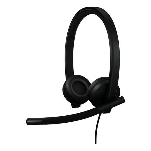 Logitech H570e Casque Avec fil Arceau Bureau/Centre d'appels USB Type-A Noir - 981-001428