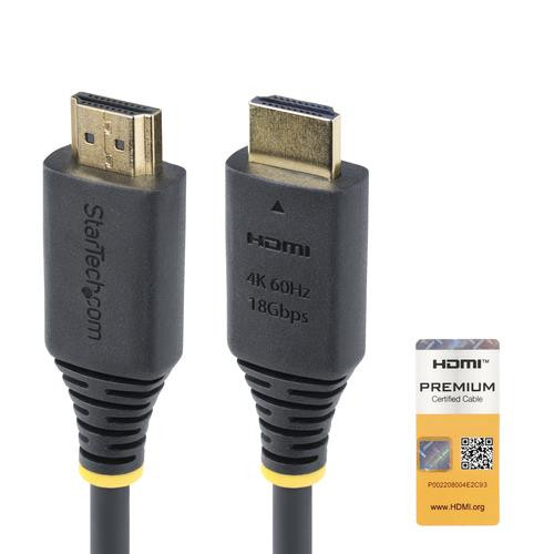 StarTech.com  câble HDMI 0,9 m HDMI Type A (Standard) Noir - HDMI2-CABLE-4K60-3F