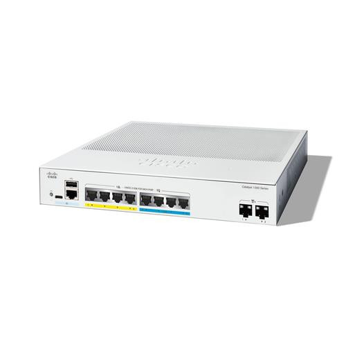 Cisco Catalyst  commutateur réseau Géré L2/L3 Gigabit Ethernet (10/100/1000) Connexion Ethernet, supportant l'alimentation via ce port (PoE) Gris - C1300-8MGP-2X