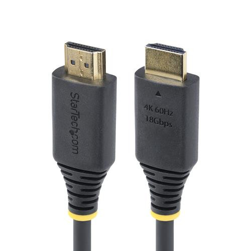 StarTech.com  câble HDMI 0,3 m HDMI Type A (Standard) Noir - HDMI2-CABLE-4K60-1F