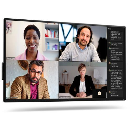 DELL P5525QC Écran plat de signalisation numérique 138,8 cm (54.6") LCD 400 cd/m² 4K Ultra HD Noir - DELL-P5525QC