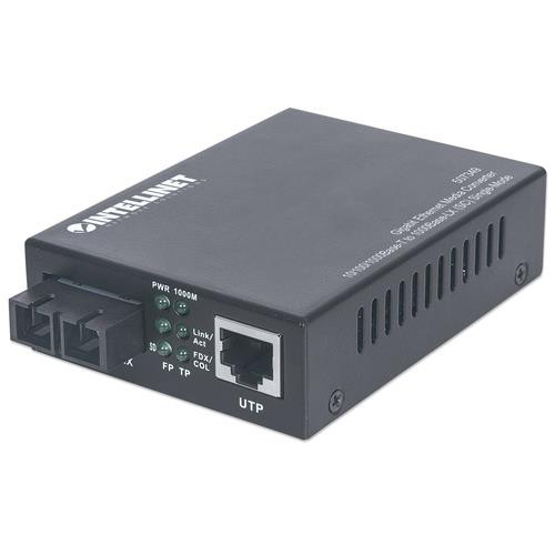 Intellinet  convertisseur de support réseau 1000 Mbit/s 1310 nm Monomode Noir - 507349