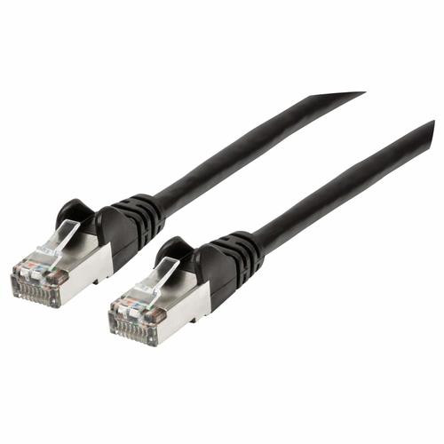 Intellinet  câble de réseau Noir 1 m Cat6a S/FTP (S-STP) - 741521