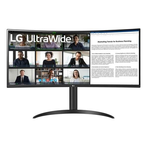 LG  écran plat de PC 86,4 cm (34") 3440 x 1440 pixels Wide Quad HD Noir - 34WR55QK-B