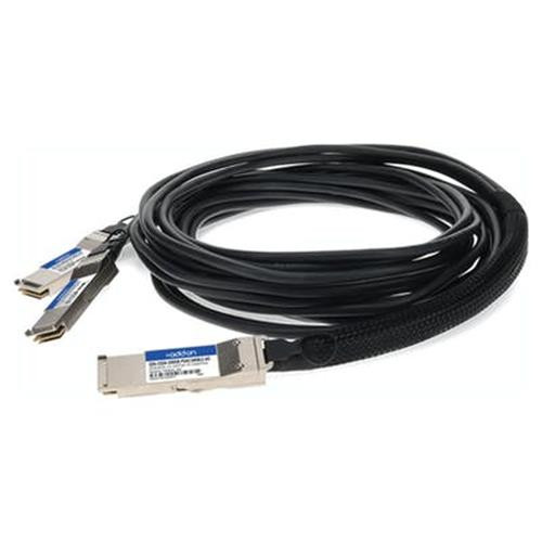 AddOn Networks  câble InfiniBand et à fibres optiques 1 m QSFP56 2xQSFP56 Noir, Gris - Q56-2Q56-200GB-PDAC1MIBLZ-AO