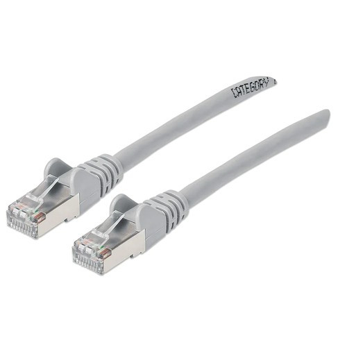Intellinet IEC-C6AS-GY-5 câble de réseau Gris 1,5 m Cat6a S/FTP (S-STP) - 743143