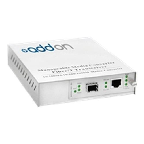 AddOn Networks  convertisseur de support réseau 1000 Mbit/s 1310 nm Monomode Blanc - ADD-MGMC-LX-2SC