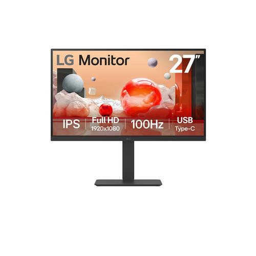 LG  écran plat de PC 68,6 cm (27") 1920 x 1080 pixels Full HD LCD Noir - 27BA750-B