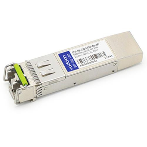 AddOn Networks  module émetteur-récepteur de réseau Fibre optique 1000 Mbit/s 1550 nm - SFP-1G-CW-1550-40-AO