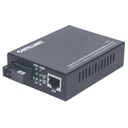 Intellinet  convertisseur de support réseau 1000 Mbit/s 1550 nm Monomode Noir - 545075