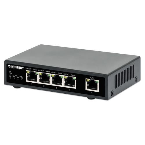 Intellinet  commutateur réseau Gigabit Ethernet (10/100/1000) Connexion Ethernet, supportant l'alimentation via ce port (PoE) Noir - 561839