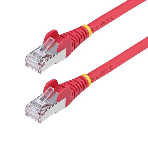 StarTech.com  câble de réseau Rouge 0,2 m S/FTP (S-STP) - NLRD-6IN-CAT6A-PATCH