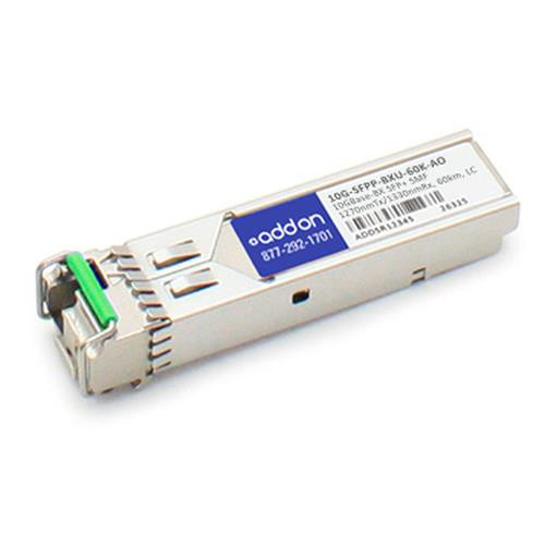 AddOn Networks  module émetteur-récepteur de réseau Fibre optique 10000 Mbit/s SFP+ - 10G-SFPP-BXU-60K-AO