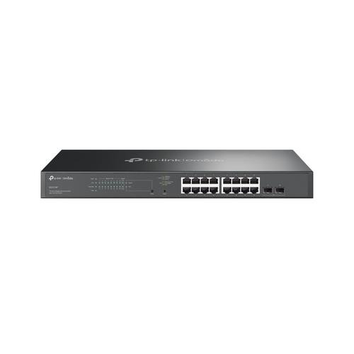 TP-Link Omada  commutateur réseau Géré L2/L2+ Gigabit Ethernet (10/100/1000) Connexion Ethernet, supportant l'alimentation via ce port (PoE) 1U Noir - SG2218P