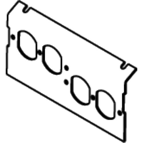 WIREMOLD  Plaque de commutation et obturateur - C8004P-2DBP